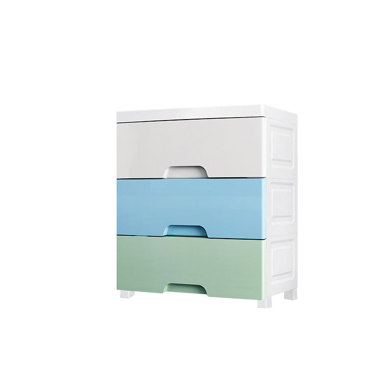 Modern White Kids Furniture Plastic Vertical Dresser for Kids