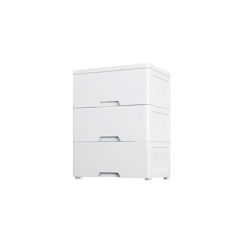 Modern White Kids Furniture Plastic Vertical Dresser for Kids