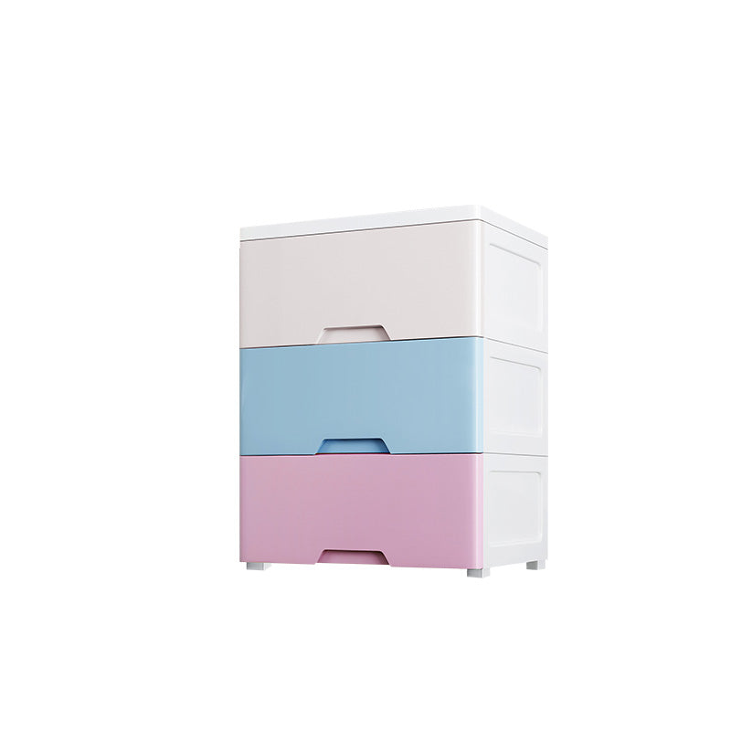 Modern White Kids Furniture Plastic Vertical Dresser for Kids