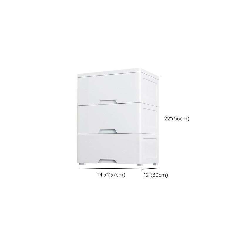 Modern White Kids Furniture Plastic Vertical Dresser for Kids