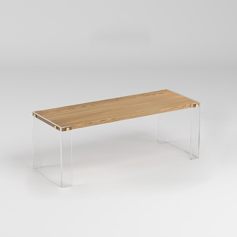 Contemporary Engineered Wood Writing Desk Acrylic Office Desk