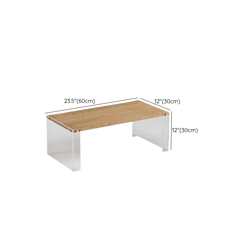 Contemporary Engineered Wood Writing Desk Acrylic Office Desk