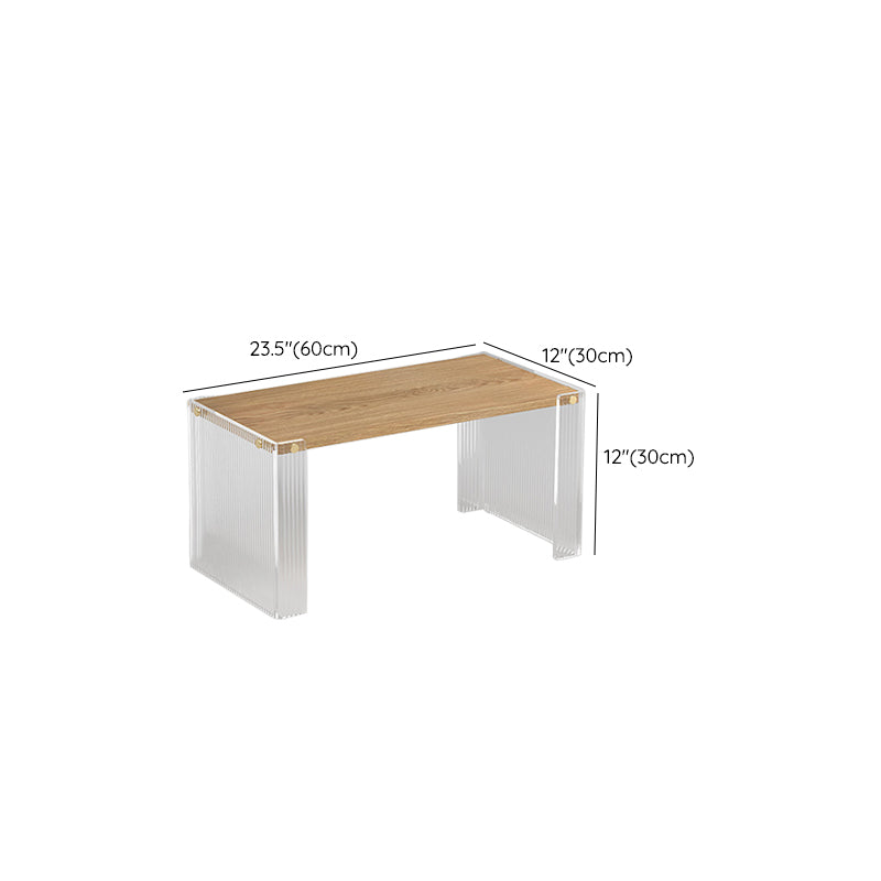 Contemporary Engineered Wood Writing Desk Acrylic Office Desk