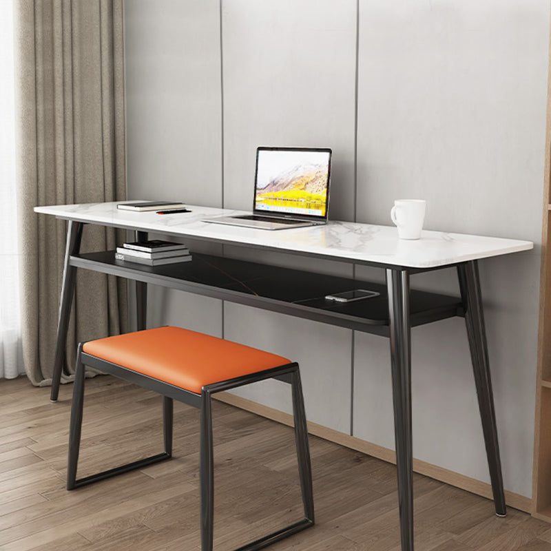 Rectangle Sintered Stone Top Office Desk Modern Style Writing Desk for Office