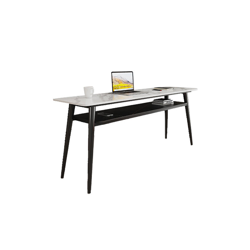 Rectangle Sintered Stone Top Office Desk Modern Style Writing Desk for Office