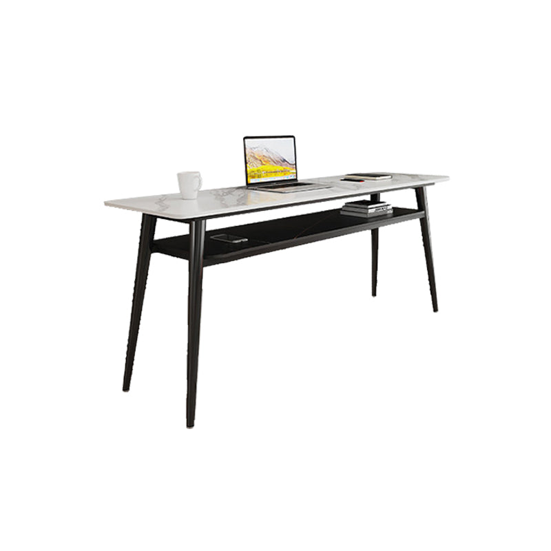 Rectangle Sintered Stone Top Office Desk Modern Style Writing Desk for Office