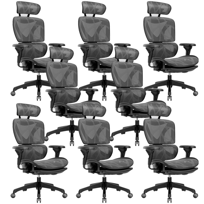 Modern Removable Arms Office Chair Adjustable Seat Height Slide Chair