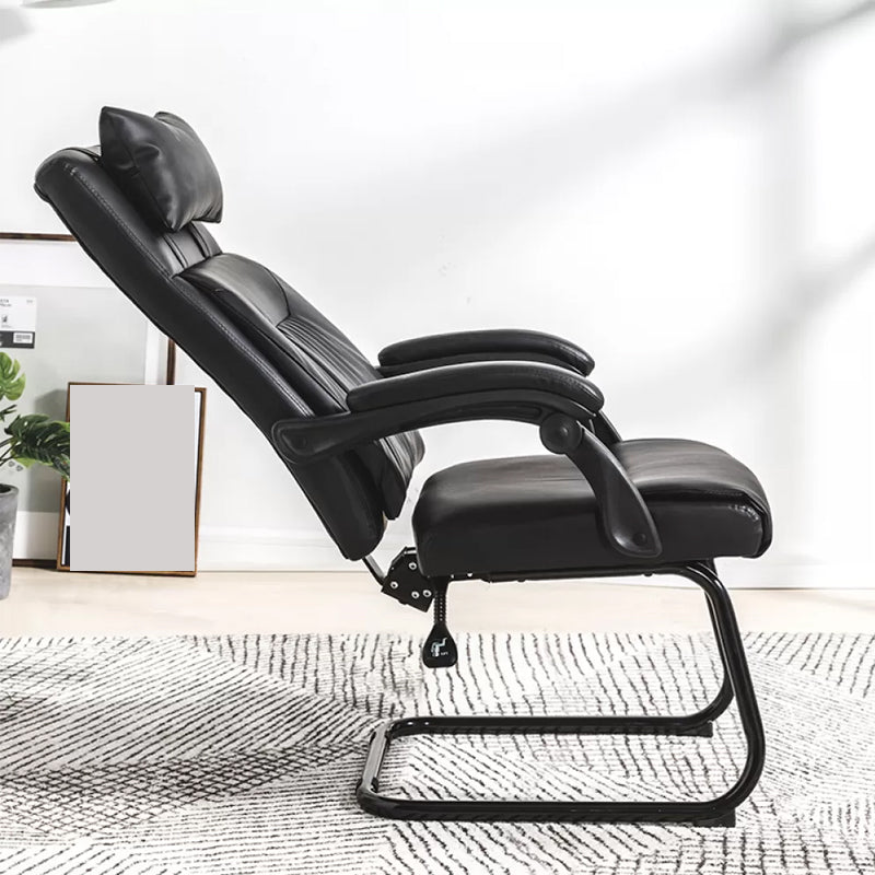 Padded Arms Modern Office Chair Tilt Mechanism No Distressing Ergonomic Chair