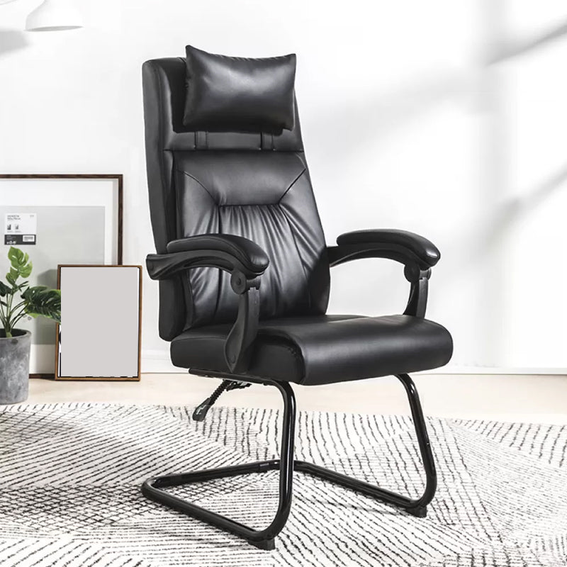 Padded Arms Modern Office Chair Tilt Mechanism No Distressing Ergonomic Chair