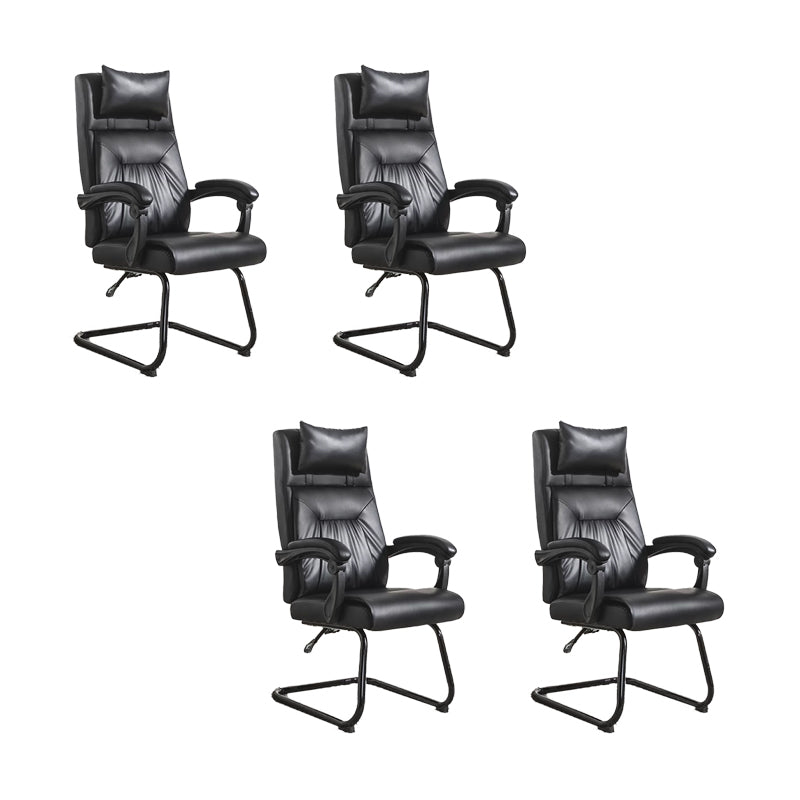 Padded Arms Modern Office Chair Tilt Mechanism No Distressing Ergonomic Chair