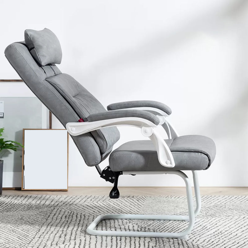 Padded Arms Modern Office Chair Tilt Mechanism No Distressing Ergonomic Chair