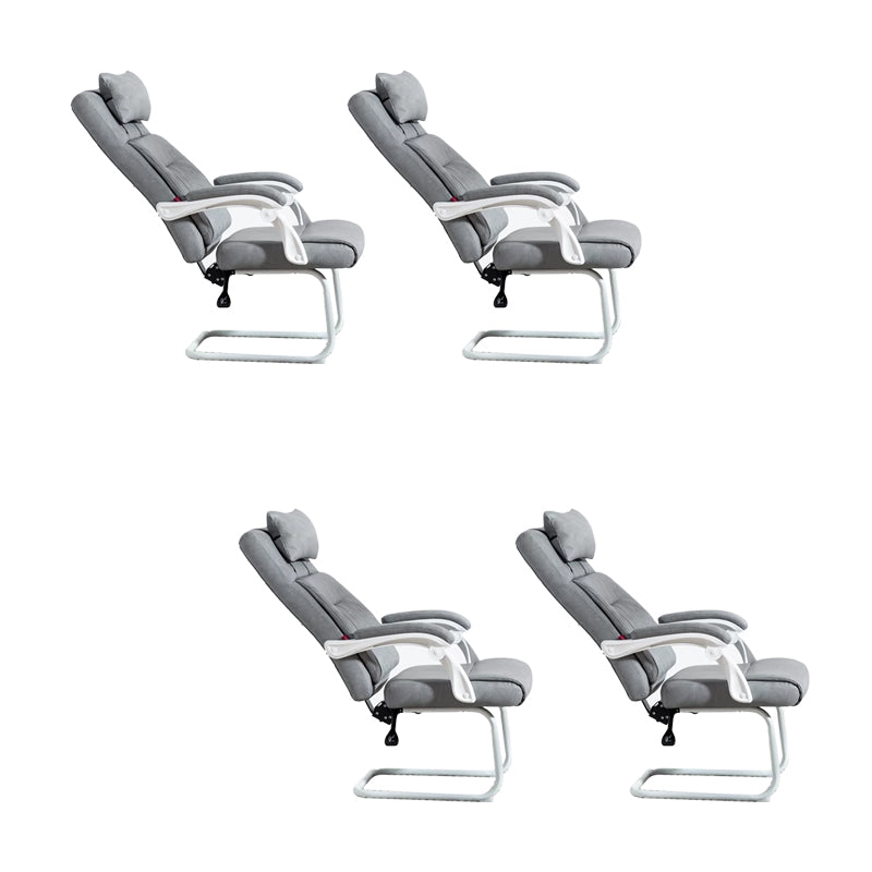 Padded Arms Modern Office Chair Tilt Mechanism No Distressing Ergonomic Chair