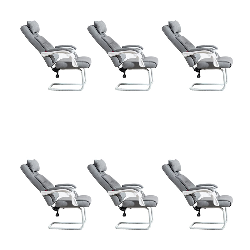 Padded Arms Modern Office Chair Tilt Mechanism No Distressing Ergonomic Chair