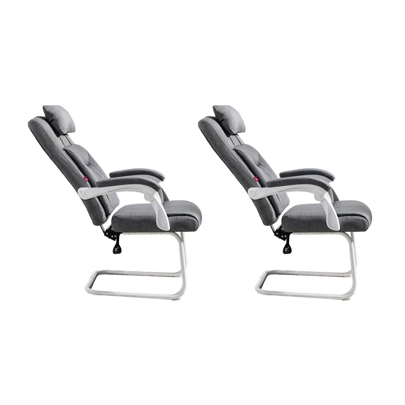 Padded Arms Modern Office Chair Tilt Mechanism No Distressing Ergonomic Chair