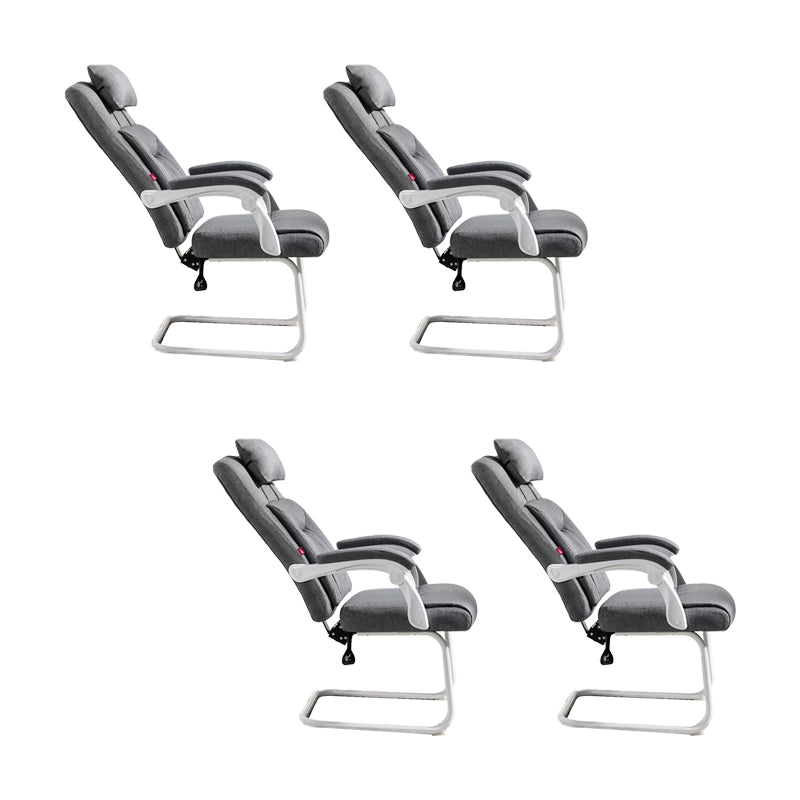 Padded Arms Modern Office Chair Tilt Mechanism No Distressing Ergonomic Chair