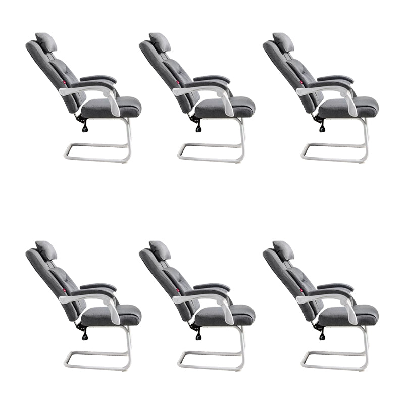 Padded Arms Modern Office Chair Tilt Mechanism No Distressing Ergonomic Chair