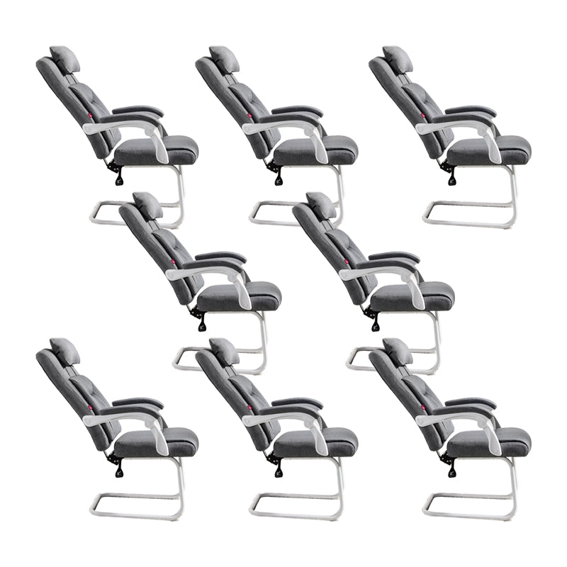 Padded Arms Modern Office Chair Tilt Mechanism No Distressing Ergonomic Chair