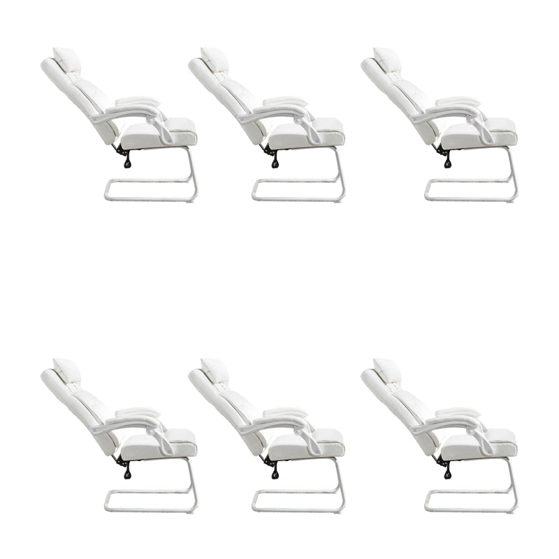 Padded Arms Modern Office Chair Tilt Mechanism No Distressing Ergonomic Chair