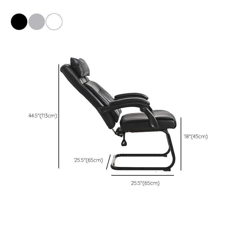 Padded Arms Modern Office Chair Tilt Mechanism No Distressing Ergonomic Chair