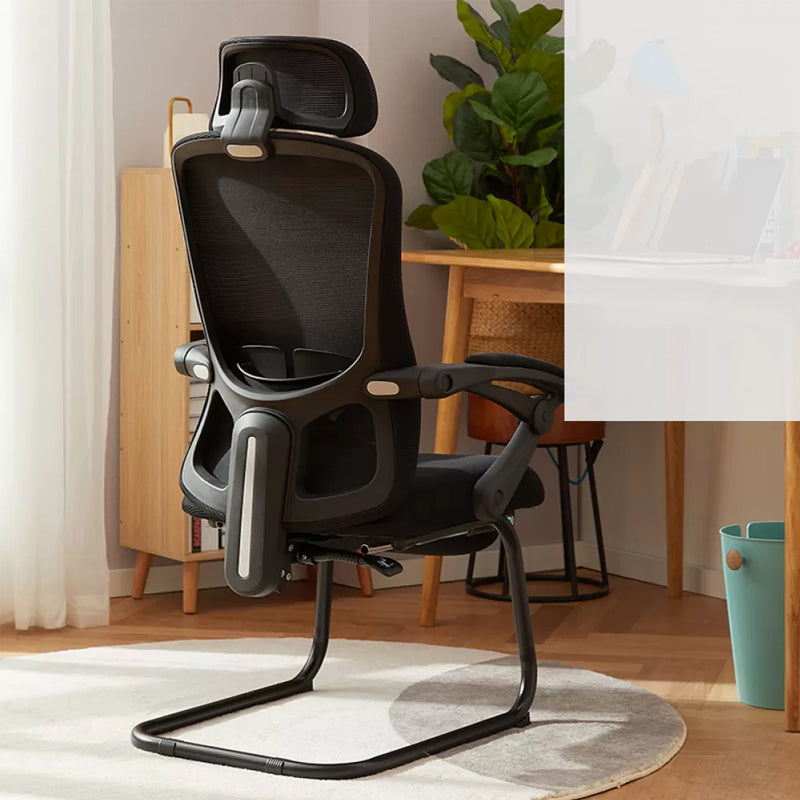 Modern Padded Arms Office Chair Tilt Mechanism No Distressing Ergonomic Chair