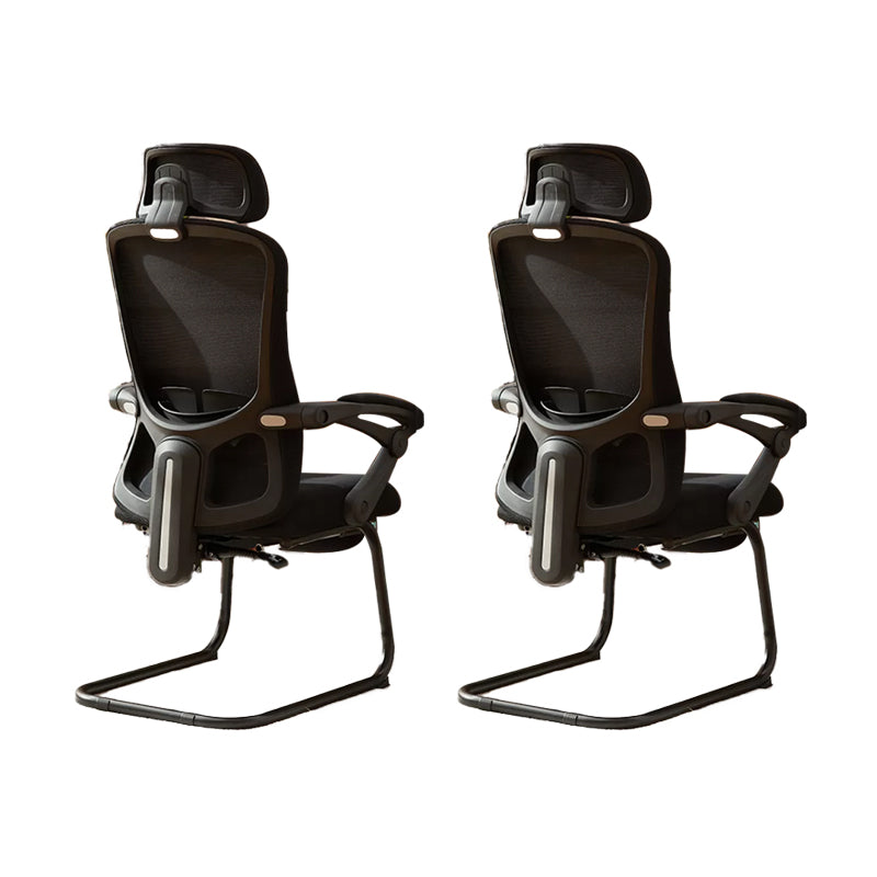 Modern Padded Arms Office Chair Tilt Mechanism No Distressing Ergonomic Chair