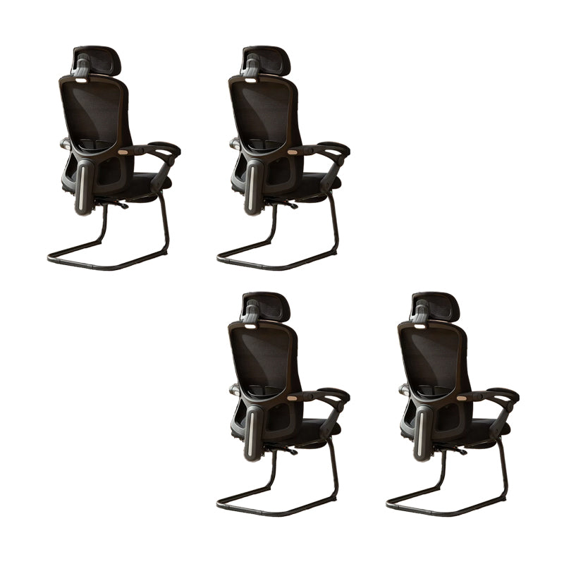 Modern Padded Arms Office Chair Tilt Mechanism No Distressing Ergonomic Chair