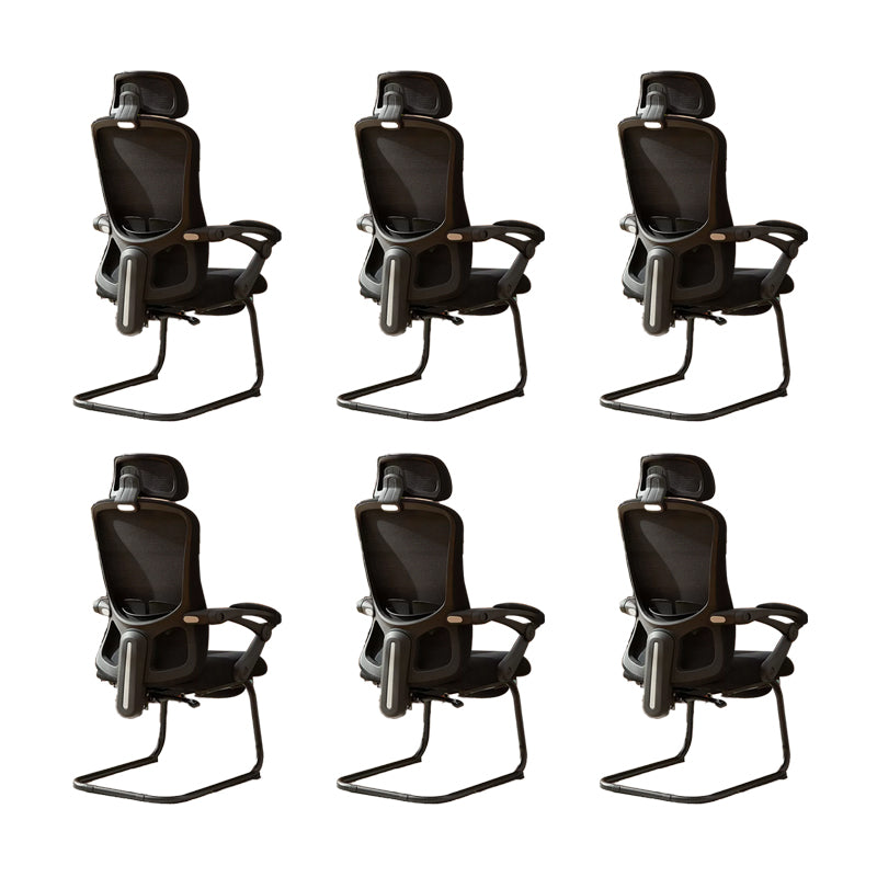 Modern Padded Arms Office Chair Tilt Mechanism No Distressing Ergonomic Chair