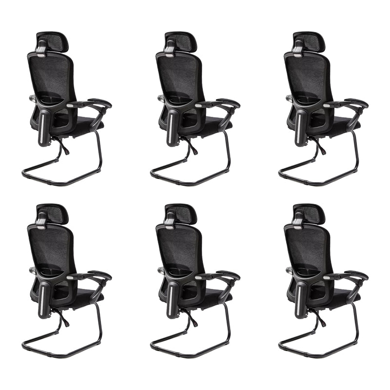 Modern Padded Arms Office Chair Tilt Mechanism No Distressing Ergonomic Chair