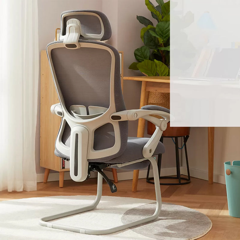 Modern Padded Arms Office Chair Tilt Mechanism No Distressing Ergonomic Chair