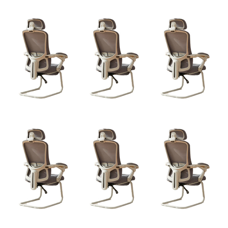 Modern Padded Arms Office Chair Tilt Mechanism No Distressing Ergonomic Chair