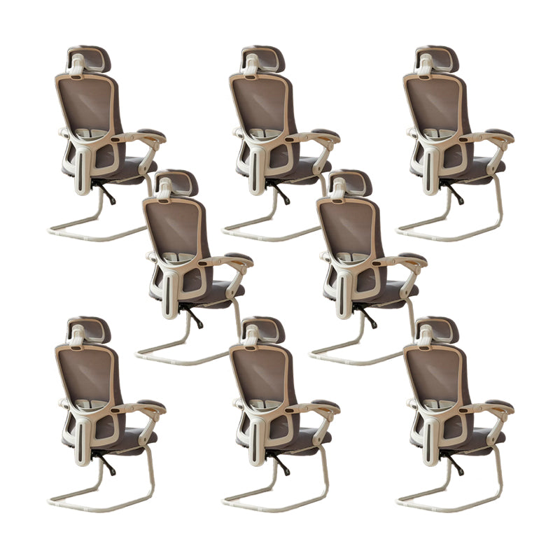 Modern Padded Arms Office Chair Tilt Mechanism No Distressing Ergonomic Chair