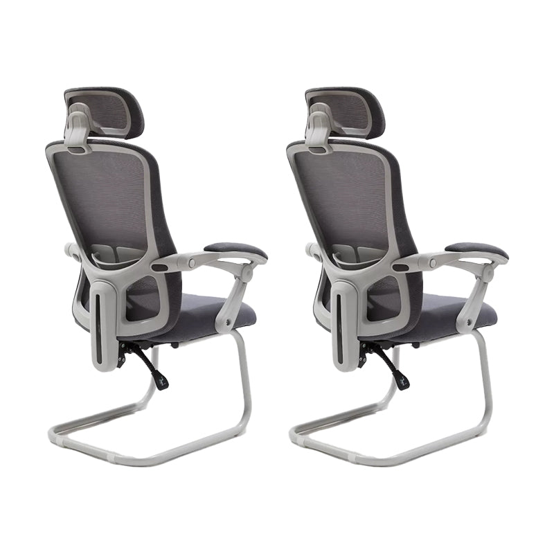 Modern Padded Arms Office Chair Tilt Mechanism No Distressing Ergonomic Chair