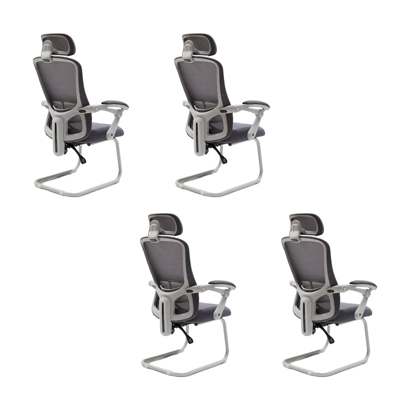 Modern Padded Arms Office Chair Tilt Mechanism No Distressing Ergonomic Chair