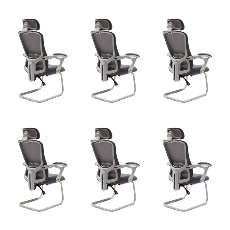 Modern Padded Arms Office Chair Tilt Mechanism No Distressing Ergonomic Chair