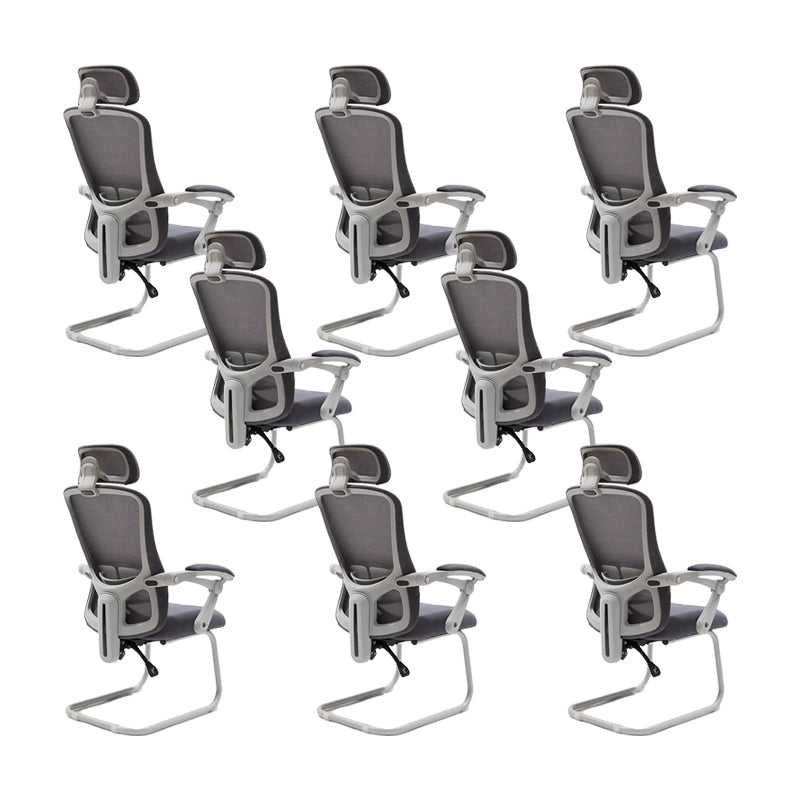 Modern Padded Arms Office Chair Tilt Mechanism No Distressing Ergonomic Chair