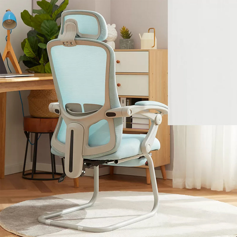 Modern Padded Arms Office Chair Tilt Mechanism No Distressing Ergonomic Chair