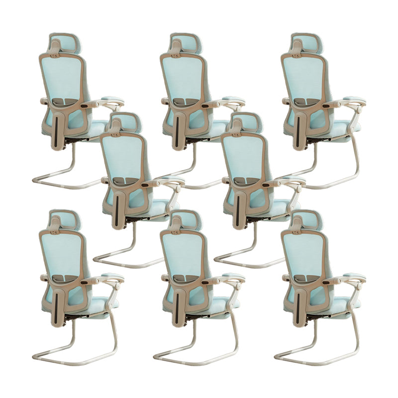 Modern Padded Arms Office Chair Tilt Mechanism No Distressing Ergonomic Chair