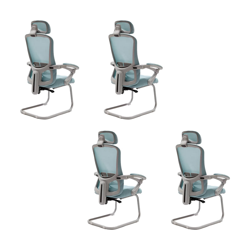 Modern Padded Arms Office Chair Tilt Mechanism No Distressing Ergonomic Chair