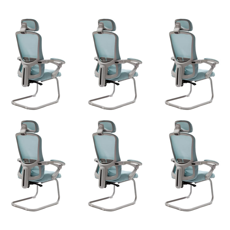 Modern Padded Arms Office Chair Tilt Mechanism No Distressing Ergonomic Chair