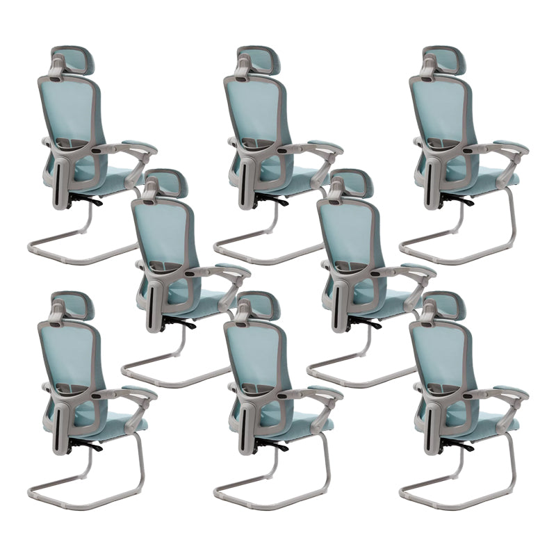 Modern Padded Arms Office Chair Tilt Mechanism No Distressing Ergonomic Chair