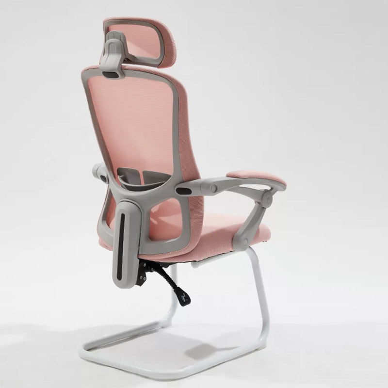 Modern Padded Arms Office Chair Tilt Mechanism No Distressing Ergonomic Chair