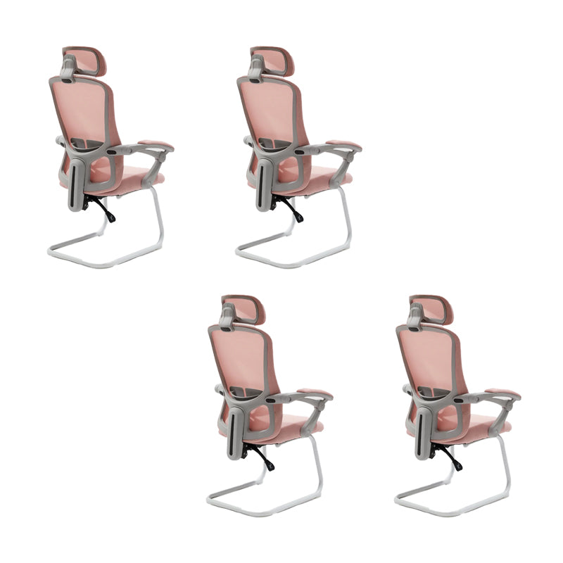 Modern Padded Arms Office Chair Tilt Mechanism No Distressing Ergonomic Chair