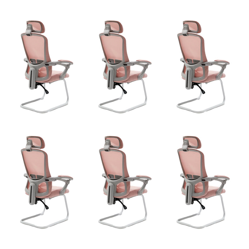 Modern Padded Arms Office Chair Tilt Mechanism No Distressing Ergonomic Chair