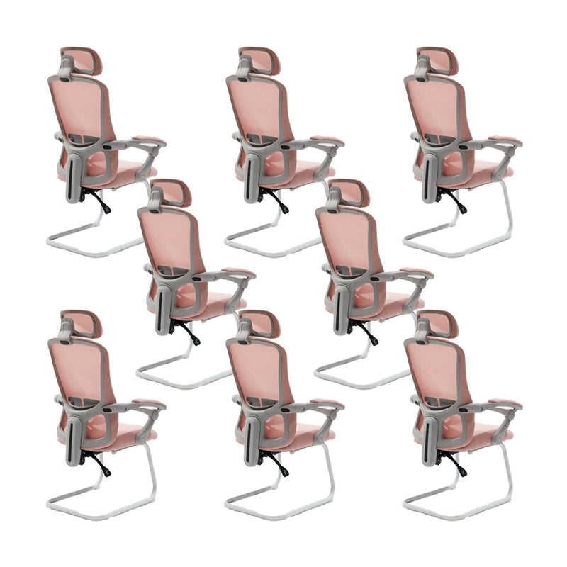 Modern Padded Arms Office Chair Tilt Mechanism No Distressing Ergonomic Chair