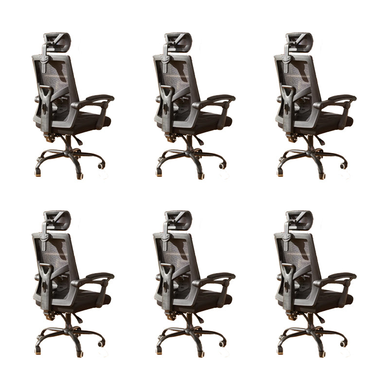 Padded Arms Office Chair Modern No Distressing Desk Chair with Wheels