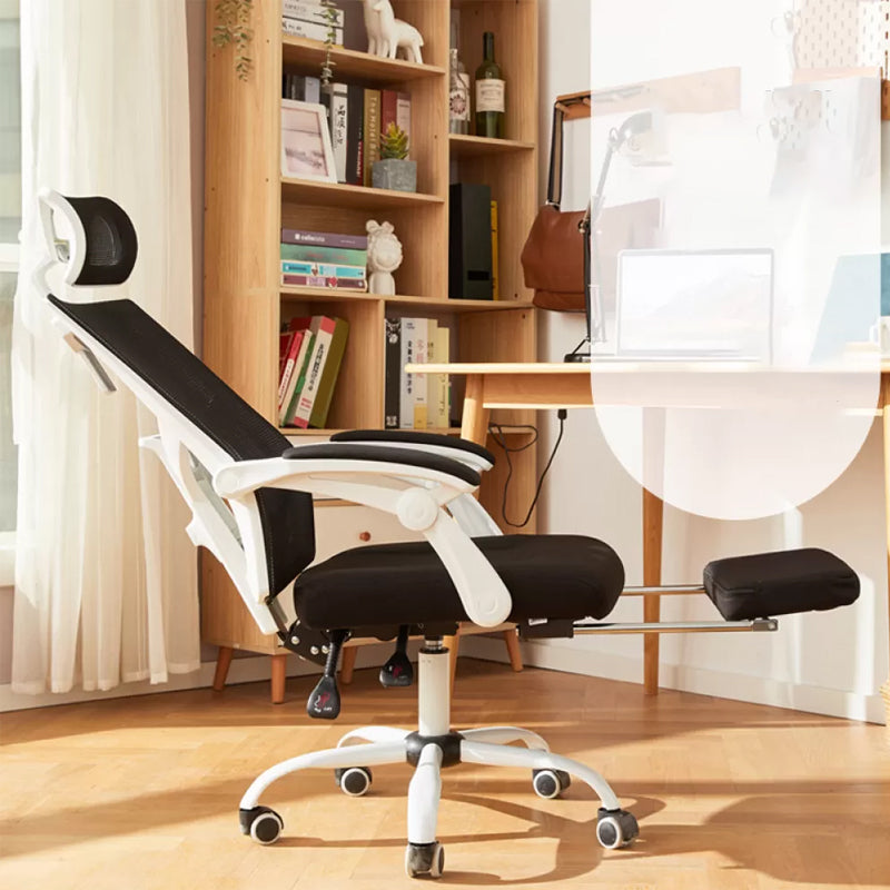 Padded Arms Office Chair Modern No Distressing Desk Chair with Wheels