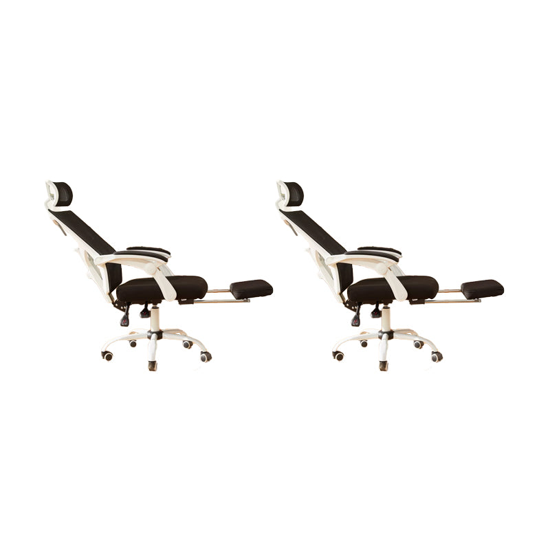 Padded Arms Office Chair Modern No Distressing Desk Chair with Wheels