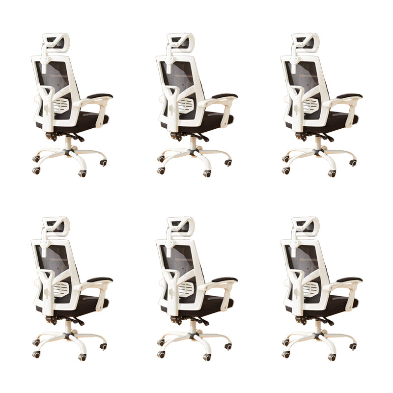 Padded Arms Office Chair Modern No Distressing Desk Chair with Wheels