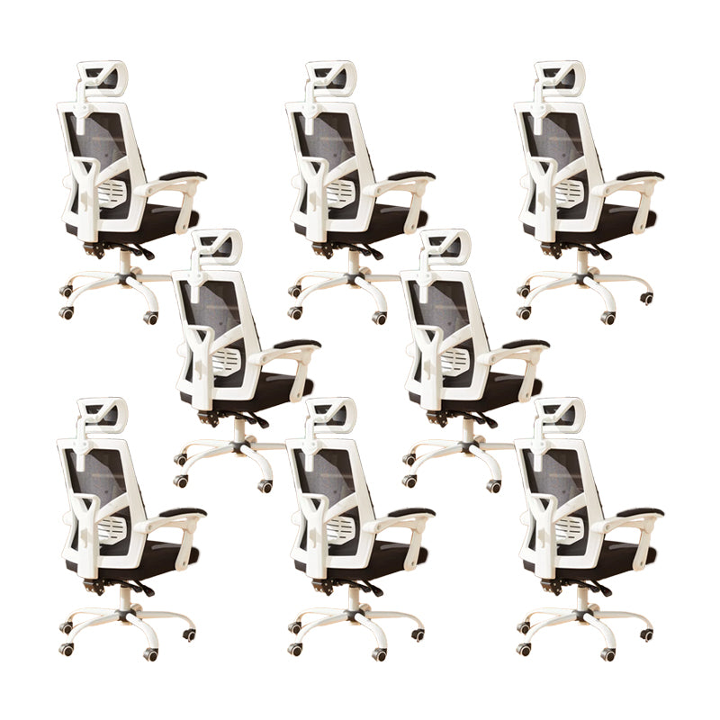 Padded Arms Office Chair Modern No Distressing Desk Chair with Wheels