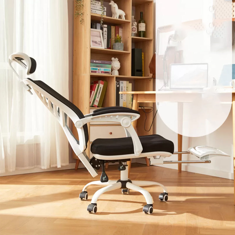 Padded Arms Office Chair Modern No Distressing Desk Chair with Wheels